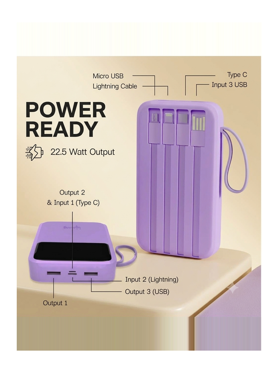 Pocket energy backup display