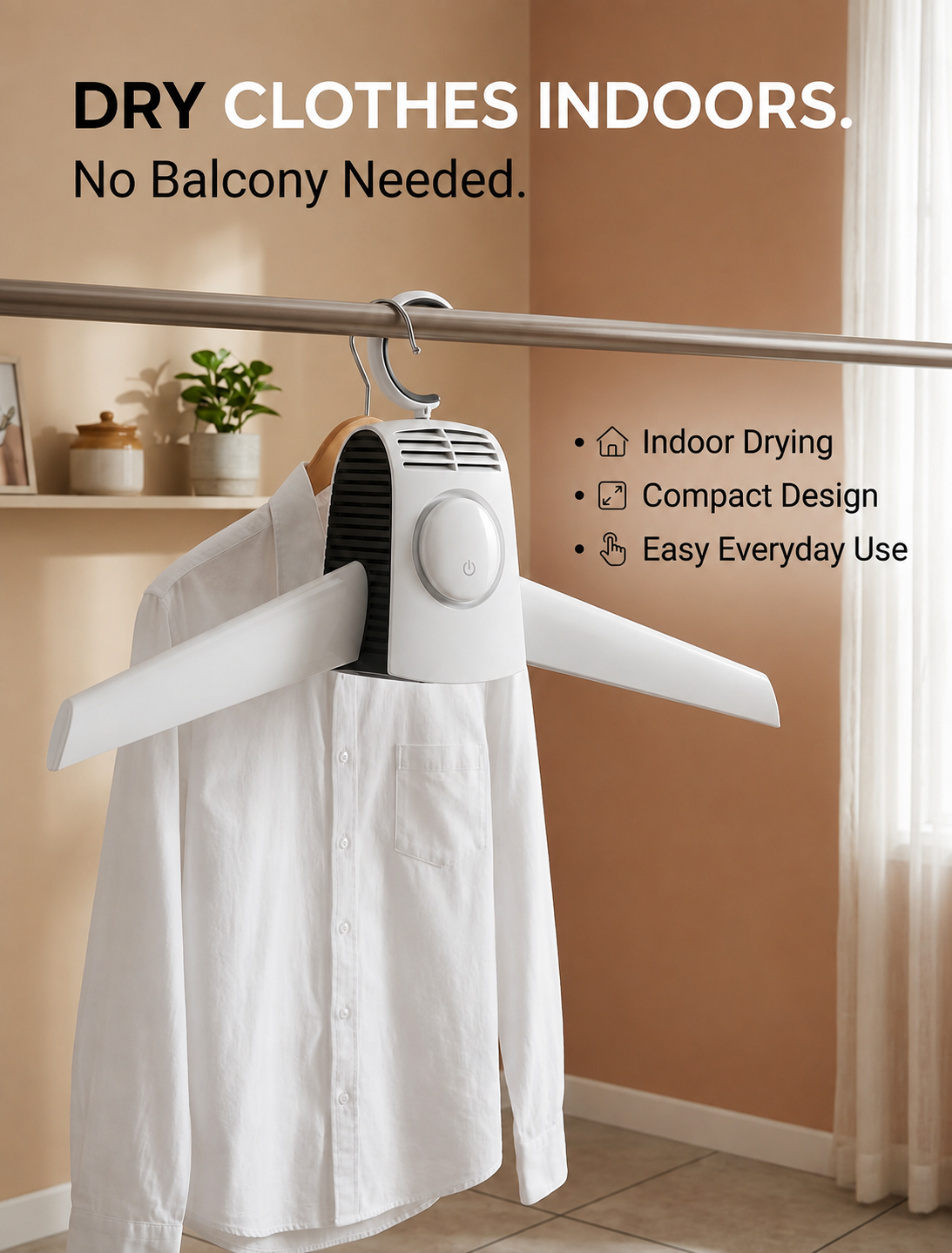 Smart Indoor Clothes Dryer Hanger