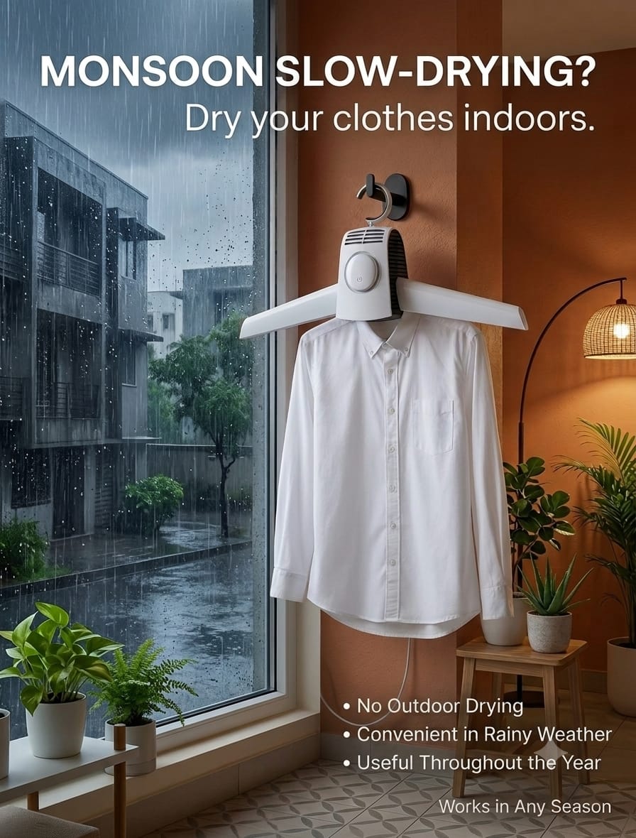Smart Indoor Clothes Dryer Hanger