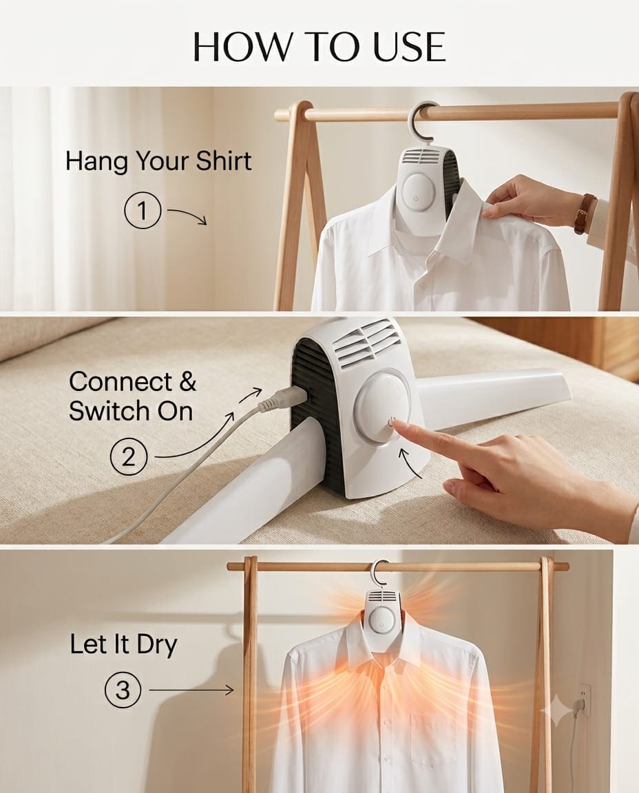 Smart Indoor Clothes Dryer Hanger